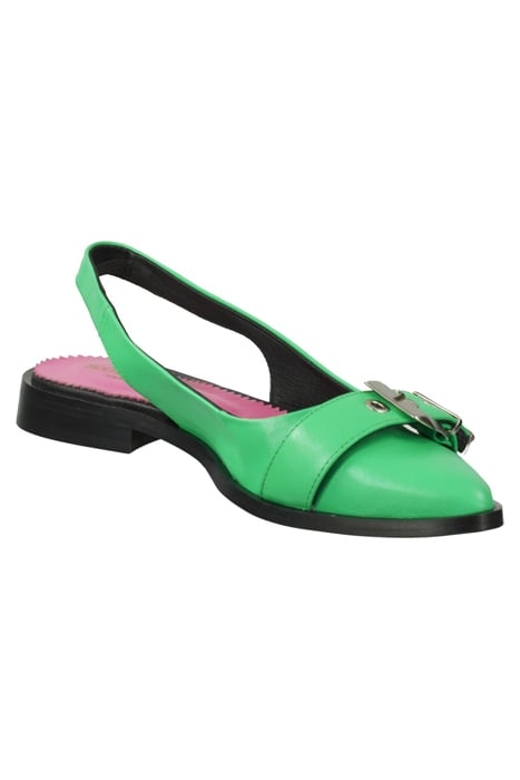 PHIONA LEATHER MULE GREEN 2