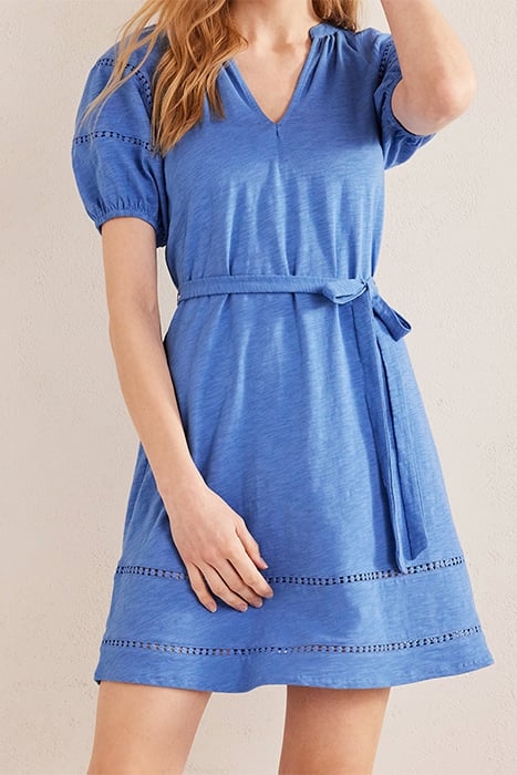 TRIM DETAIL JERSEY DRESS PORCELAIN BLUE 1