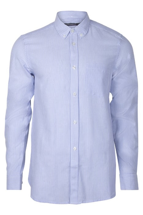 CHECKED & STRIPE POCKET LS SKY STRIPE 1