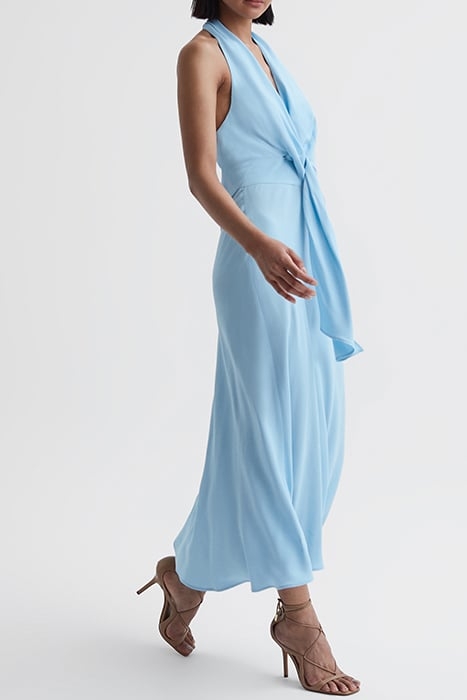AMBER-DRAPE DRESS BLUE 4