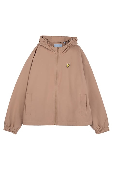 HOODED JACKET WARM TAN 1