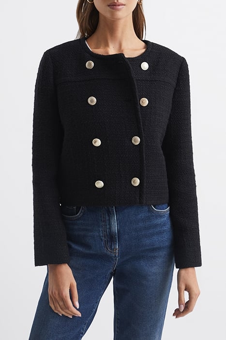 ESMIE-CROPPED CROPPED JACKET BLACK 1