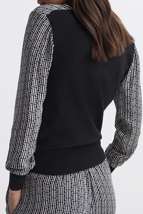 OLIVIA-PRINT CARDIGAN BLACK 2