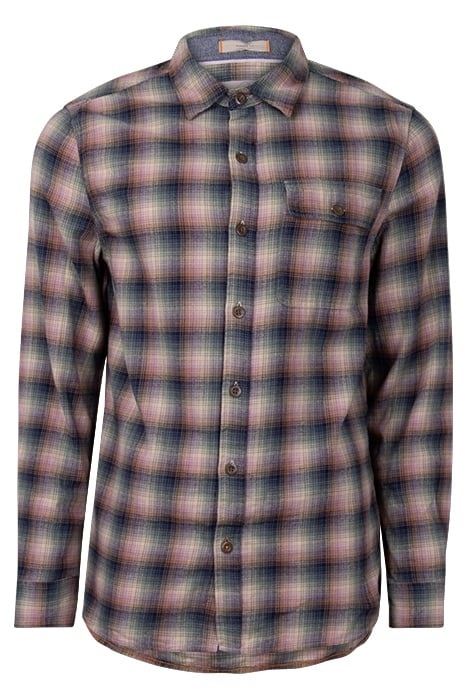 WALLACE CHECK SHIRT DUS PURPLE 1