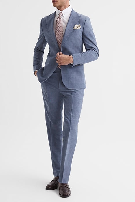 WISH-PLAIN SUIT PANTS BLUE 3