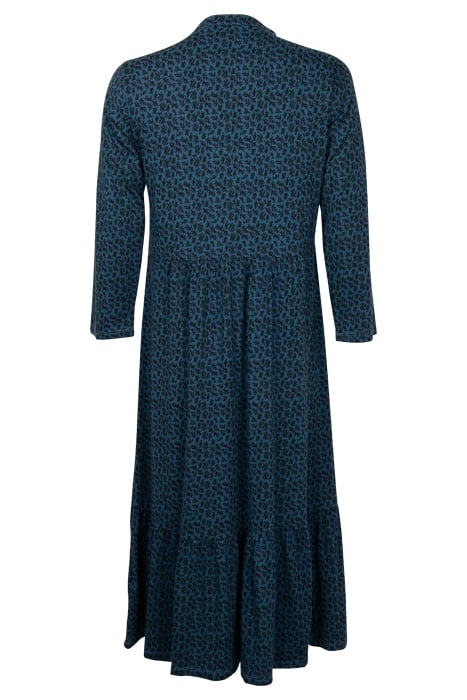 NAYA JERSEY DRESS TEAL MULTI 2