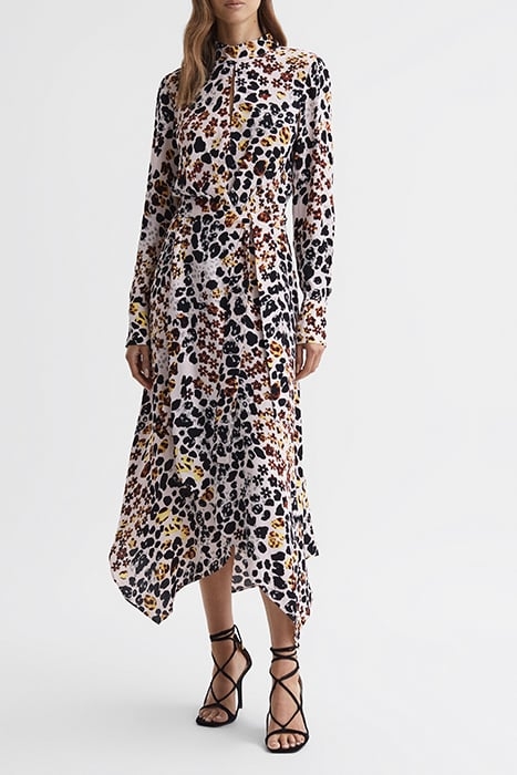 LIRA-ANIMAL MAXI DRESS NUDE/BLACK 1