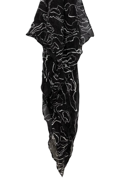 SCARF WOVEN ALMOST BLACK 1