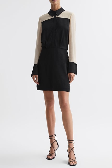 VENETO-COLOUR DRESS SHIRT BLACK 3