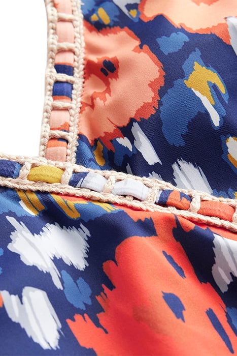 CROCHET TRIM WRAP SWIMSUIT NAVY, ABSTRACT POPPY 6