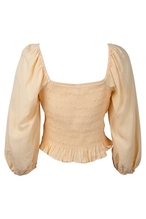 KIKI SHIRRED BABYDOLL TOP BLONDIE 2