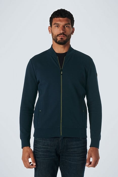 SWEATER FULL ZIPPER TWILL JACQUARD NIGHT 1