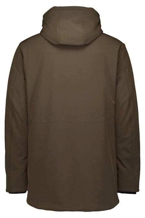 JACKET MID LONG FIT HOODED SOFTSHELL STRETCH DESERT 5