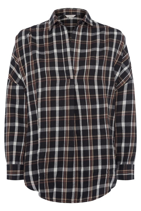 PANITA ORG CHECK POP OVR SHIRT MEDIUM/DARK CHECK MX 2