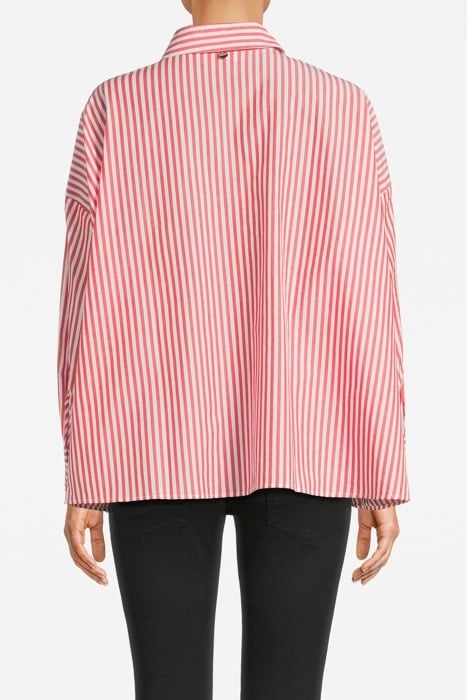 OVERSIZED STRIPED BLOUSE ORGANIC CHERRY TOMATO 2