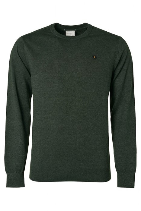 PULLOVER CREWNECK 2 COLOURED MELANGE DARK GREEN 4