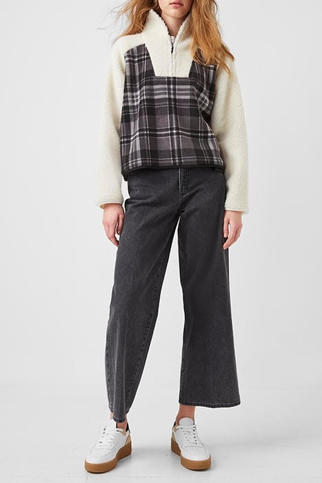 SABRINE JERSEY SWEATSHIRT BLACK/ WINTER WHITE 1