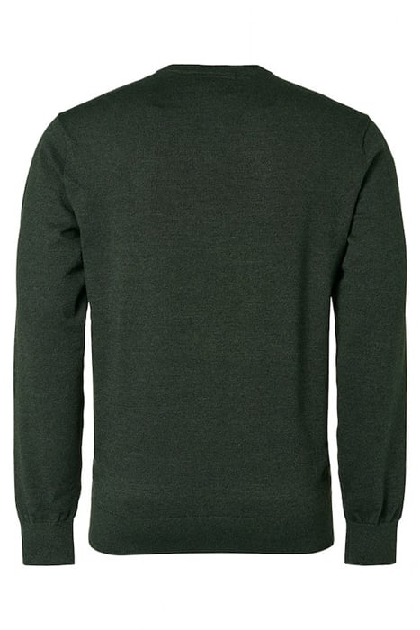 PULLOVER CREWNECK 2 COLOURED MELANGE DARK GREEN 5