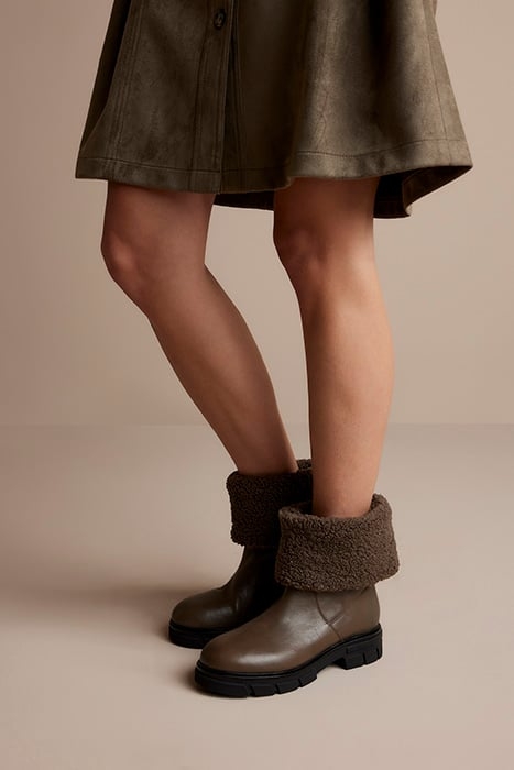 LEATHER BOOTS TEDDY BROWN 2