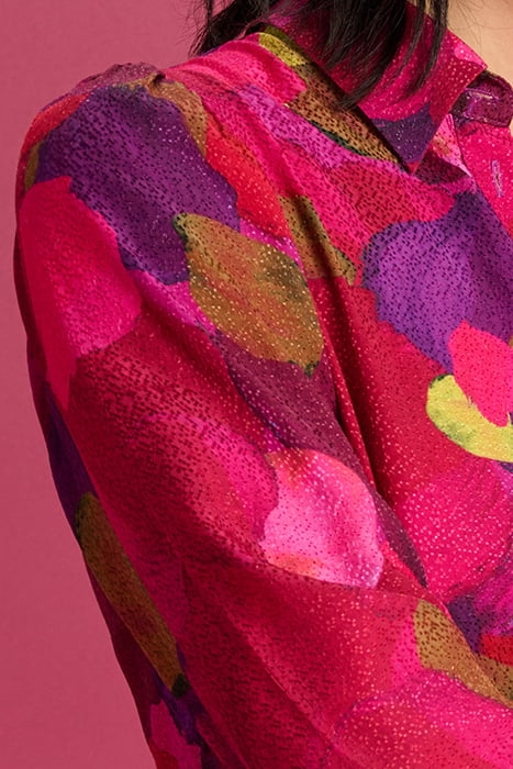 DRESS - BRUSHWORK FIERY PINK 6