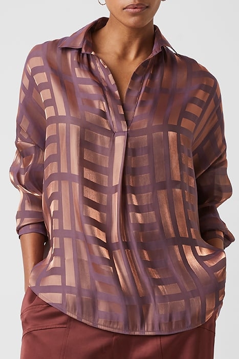 PF DEWBERRY RHODES CHECK SHIRT DEWBERRY 1