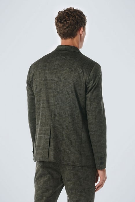 BLAZER JERSEY STRETCH CHECK TAUPE 2