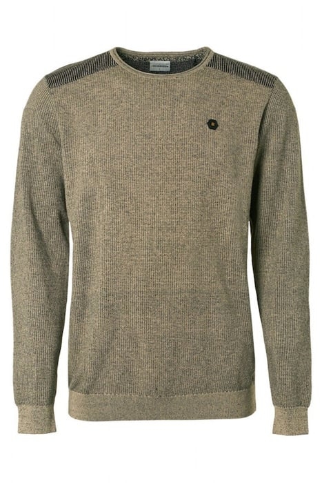 PULLOVER CREWNECK 2 COLOURED JACQUARD STONE 4
