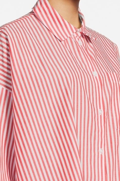 OVERSIZED STRIPED BLOUSE ORGANIC CHERRY TOMATO 4
