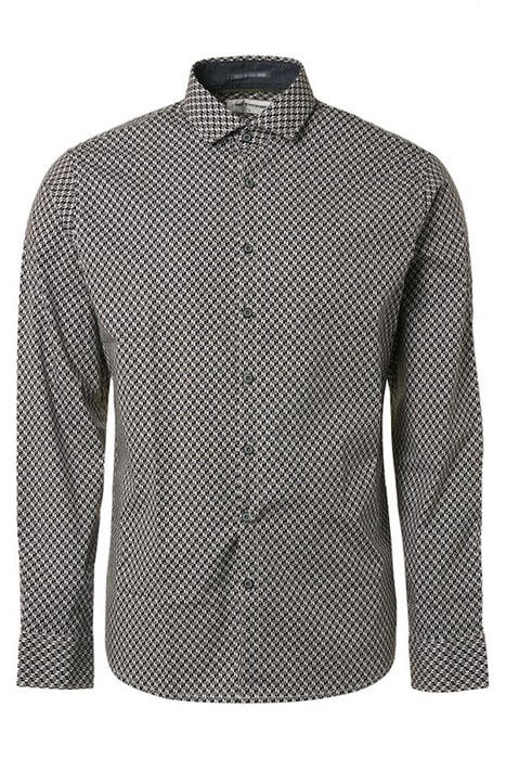 SHIRT STRETCH ALLOVER PRINTED BLACK 4