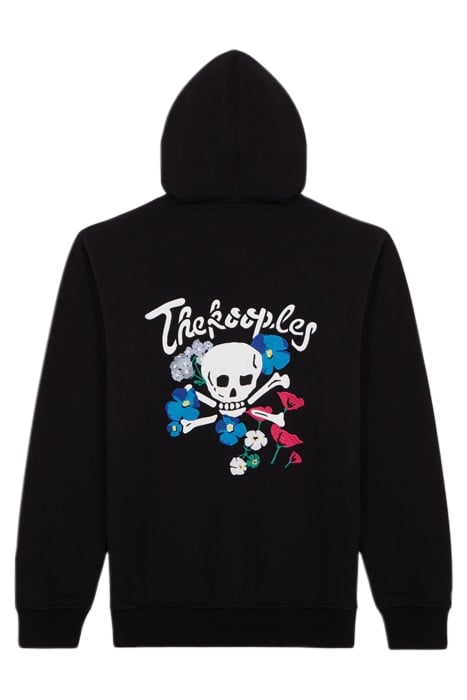FLOWER SKULL SWEATSHIRT BLACK 2