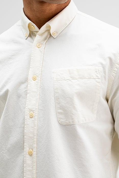 AIDAN COTTON OXFORD SHIRT TITAN WHITE 4