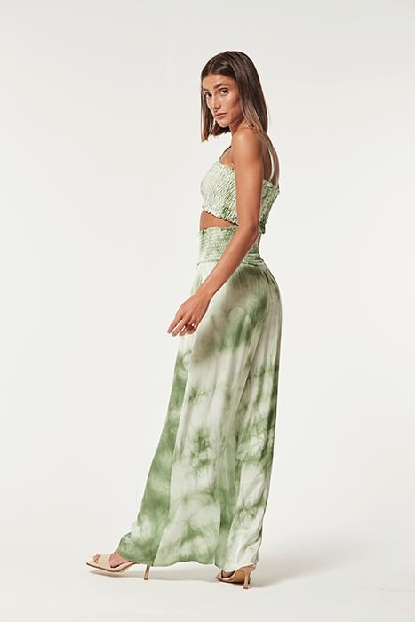 TIEDYE VISOSE GOBIO TROUSERS GREEN TIEDYE-6 2