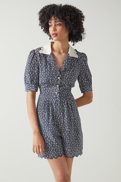 DR LITA - SAIL BOAT PRINT NAVY/CREAM 1