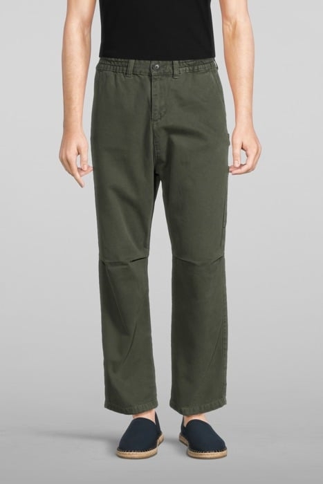 KHAKI CROPPED BAGGY TROUSERS KHAKI 1
