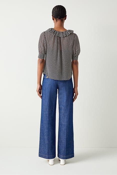 TW COCO POLKA DOT BLOUSE BLACK/CREAM 3