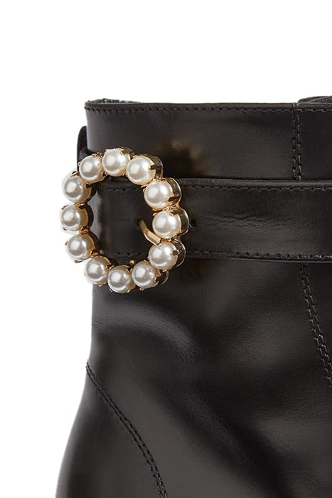 MARTINA PEARL TRIM ANKLE BLACK 4