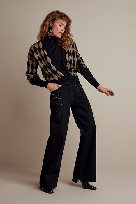 25YEARS: WIDE LEG JEANS BLACK BLACK REACTION DENIM BLACK DEN 3