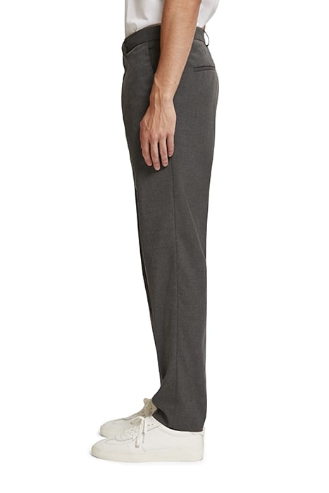 IRVING - SLIM TAPERED MELANGE VISCOSE-BLEND CHINO SEAL GREY 5