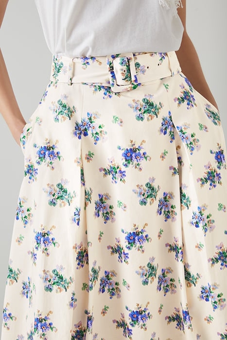 SK ELODIE BELTED SKIRT CREAM 4