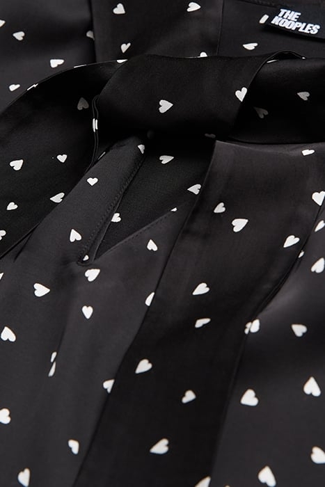 TOP LAVALIERE LITTLE HEARTS BLACK BLACK 7