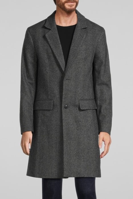 CHARCOAL SEMI-PLAIN COAT ANTHRACITE 1