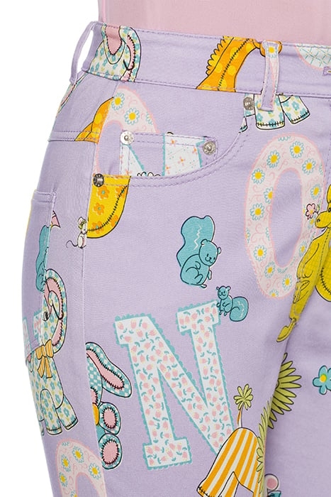 CIRCUS LOGO GABARDINE TROUSERS PURPLE 4