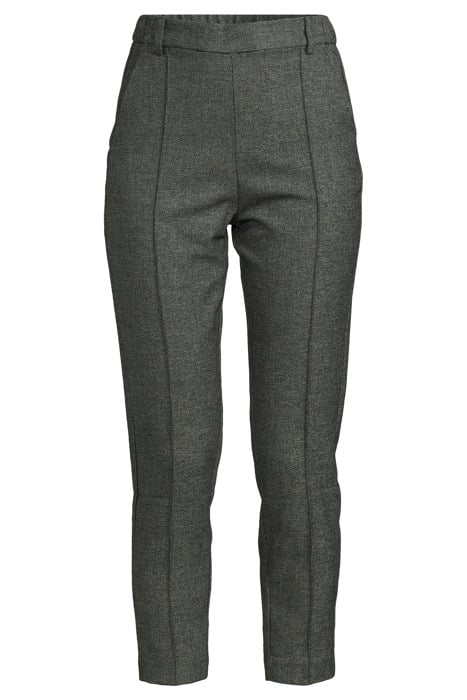 BLACK SEMI-PLAIN ELASTICATED WAIST JOGGERS 3