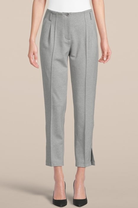 TROUSERS HIGH WAISTED PUNTO MILANO FOG 1