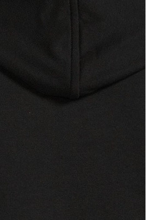 BLACK HIGH NECK HOODED T-SHIRT BLACK 5