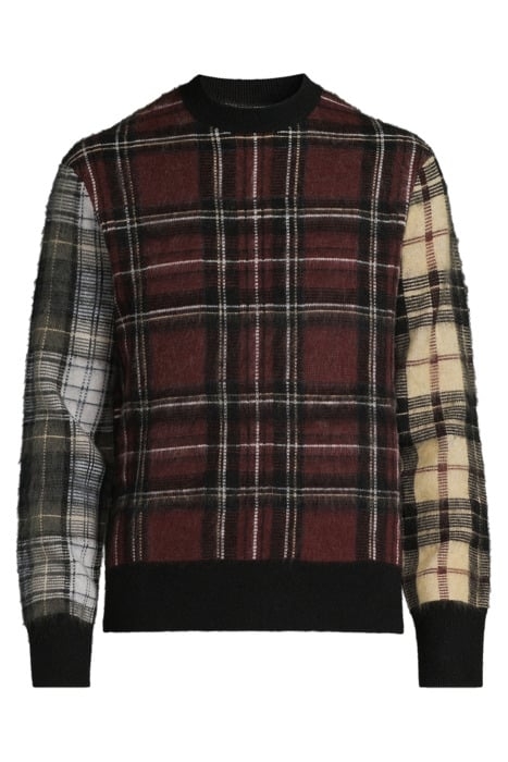 NESS CREW BLACK/MAROON RED 3