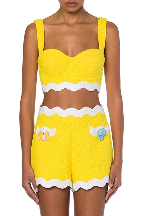 TWEED BRALETTE YELLOW 1