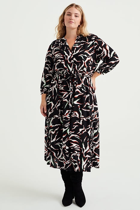 DRESS MID LENGTH BLACK 1