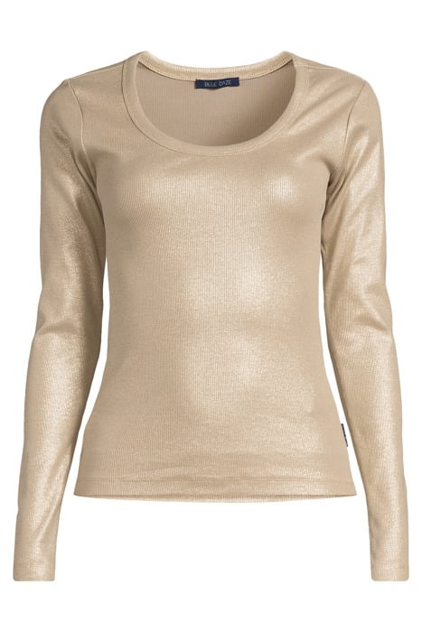 RIB LONG SLEEVE TEE CLAY 3