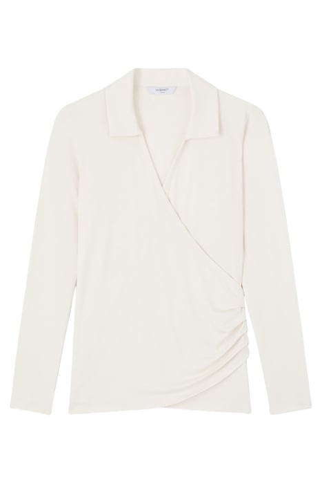 TJ SASKIA - JERSEY COLLAR IVORY 4